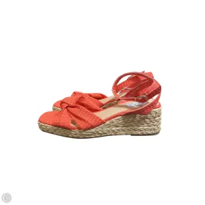 Shoes Heels Wedge By Matisse In Orange, Size: 9