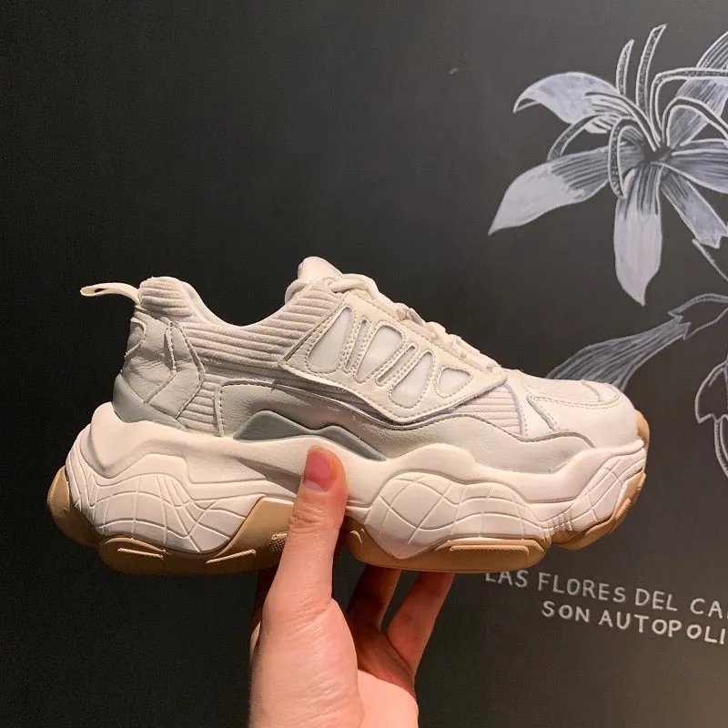 Sneakers Platform, Chunky Thick Sole, Outdoor Sports~Zapatos De Mujer