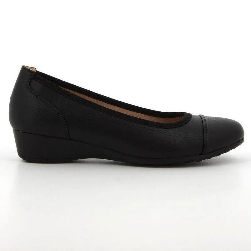 Soft Style By Hush Puppies Rishelle Wedge - Black Mono