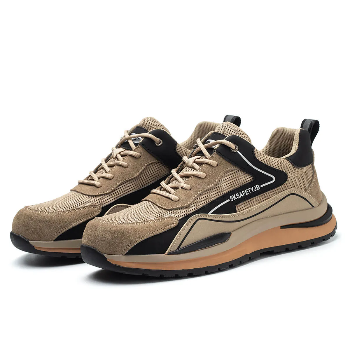 Steel Toe Shoes for Men and Women Lightweight Comfortable Work Safety Puncture Shoes Slip Proof Resistant Indestructible Sneakers Construction Work Utility Shoes