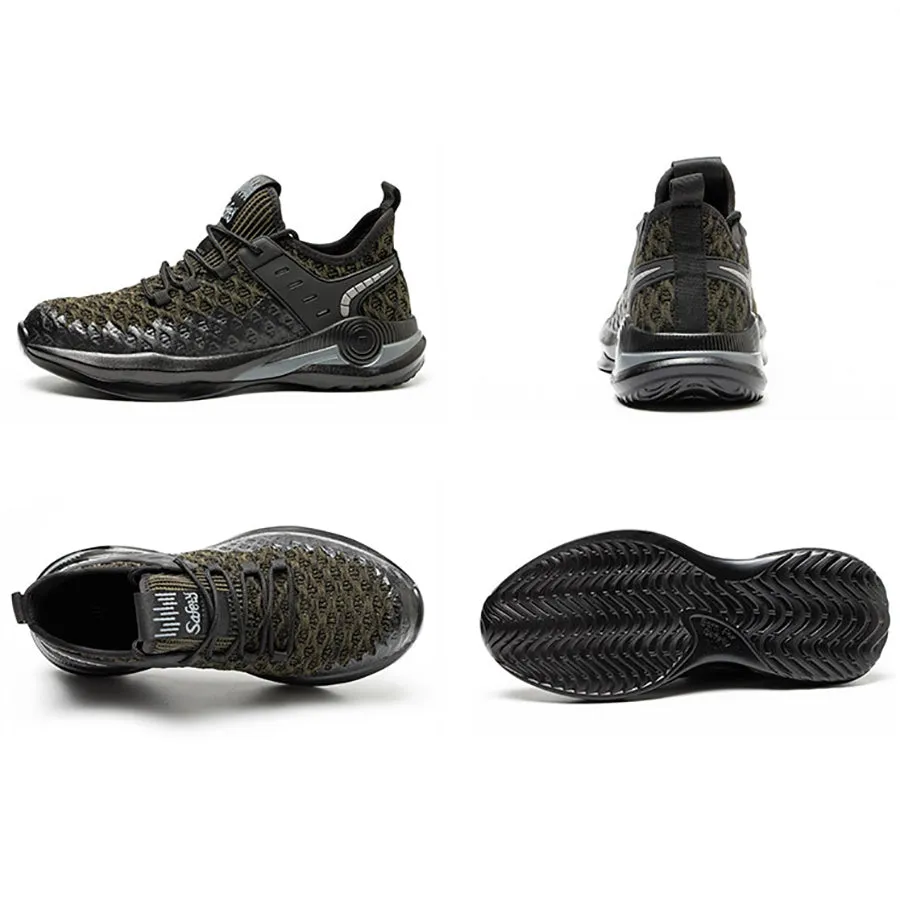 Steel Toe Shoes for Men Women Composite Toe Safety Sneakers Non Slip Industrial Work Tennis Shoe Air Cushion