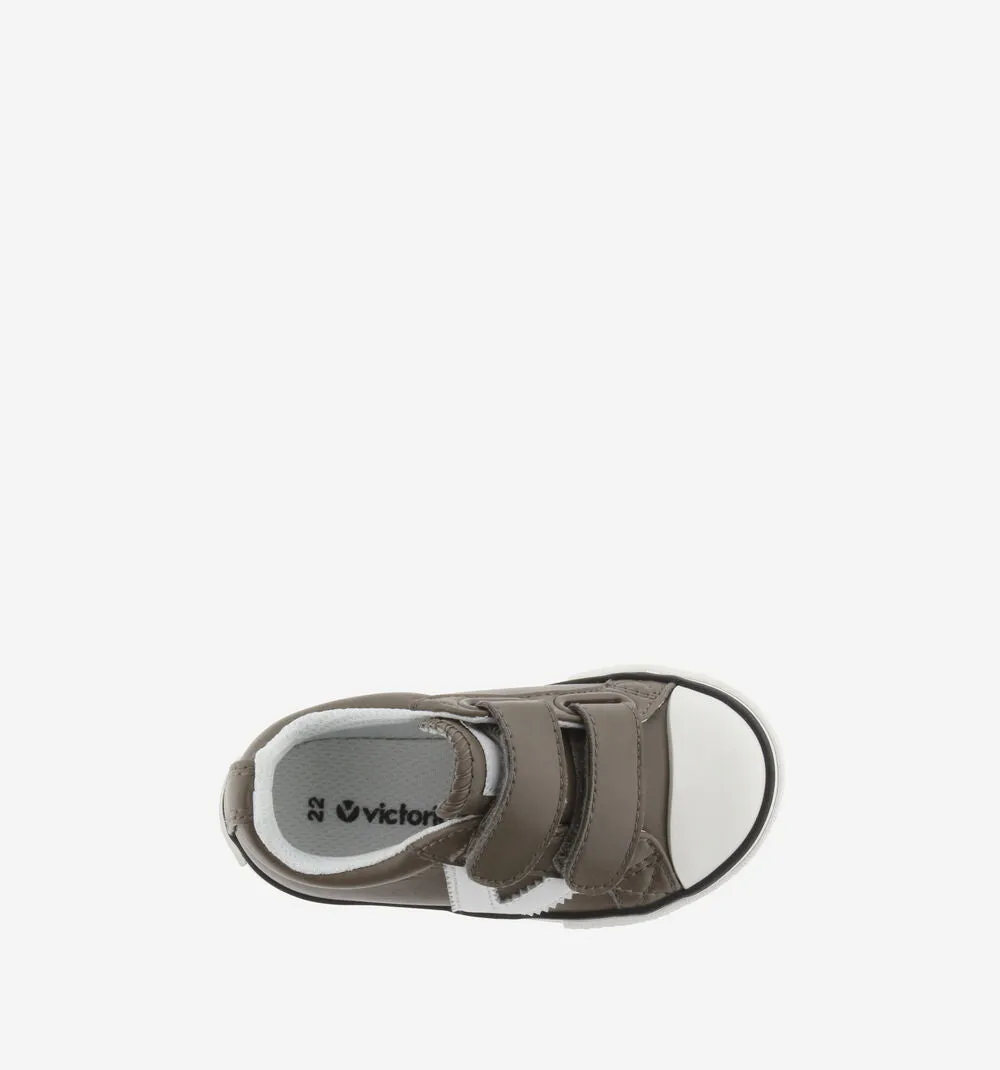 Tribu Double Velcro Trainers, Taupe