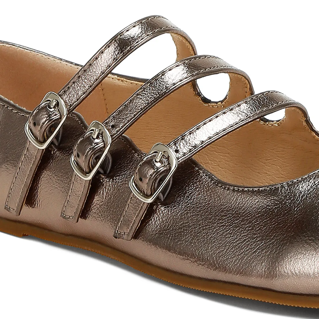 Triple Strap Mary Jane Sandals