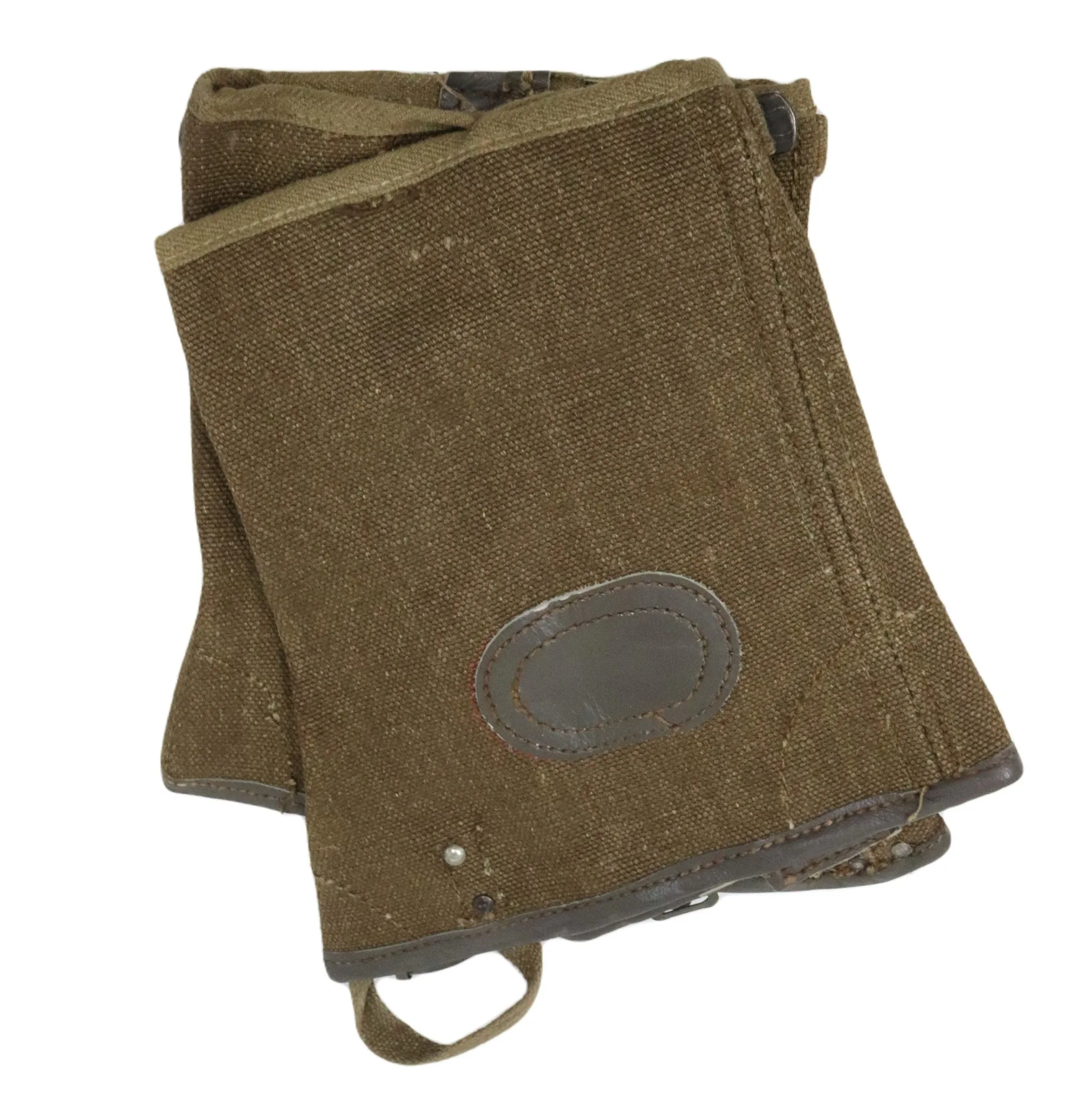 Vintage Italian Canvas Military Gaiters