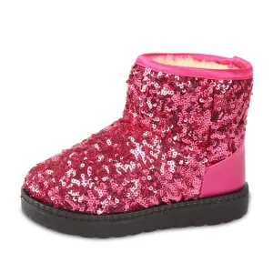 Winter warm girls snow boots