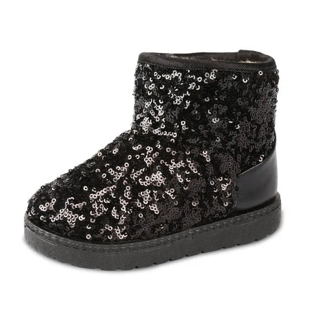 Winter warm girls snow boots