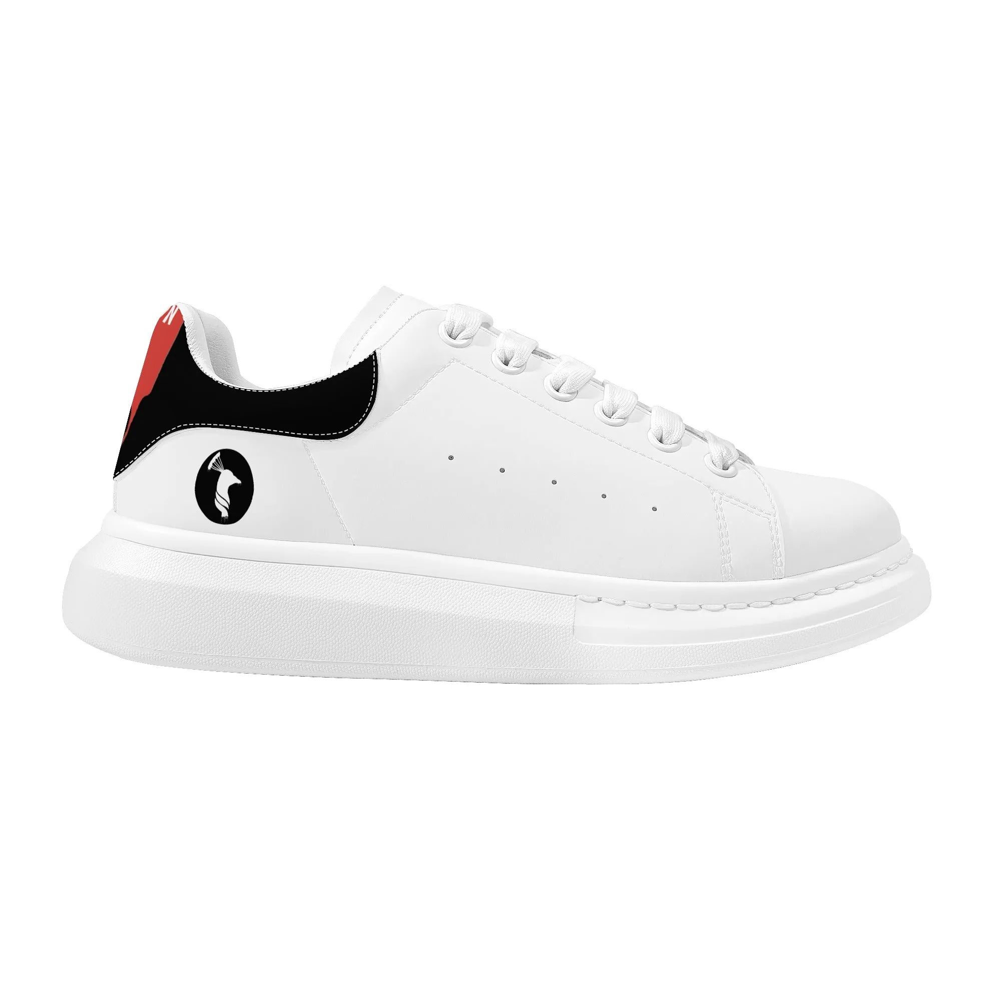 Womens White FCS Low Top Chunky